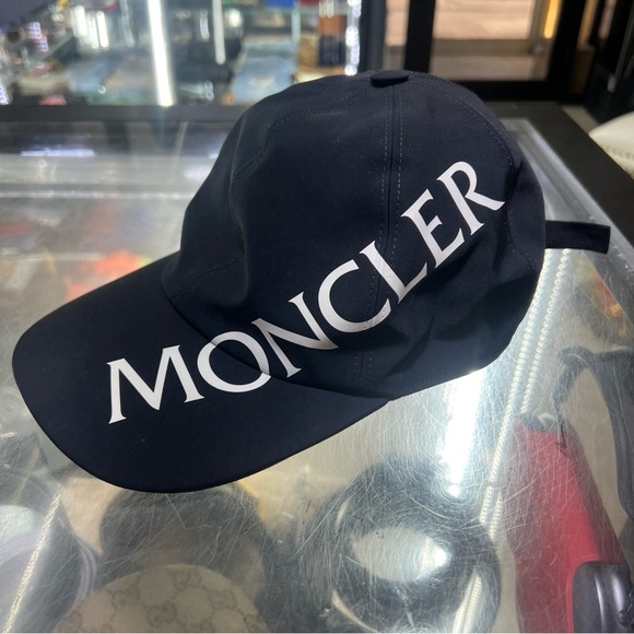 Moncler Navy Blue Logo Cap
